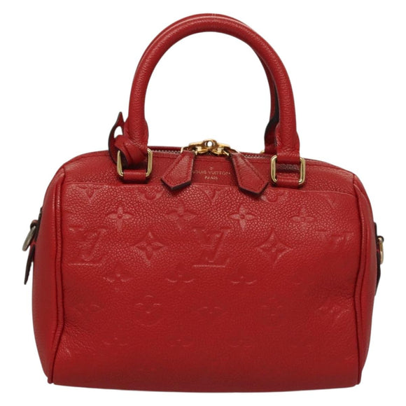 LOUIS VUITTON Empreinte Speedy Bandouliere 20 Hand Bag Red M42395 LV Auth ep9983