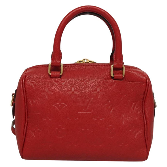 LOUIS VUITTON Empreinte Speedy Bandouliere 20 Hand Bag Red M42395 LV Auth ep9983