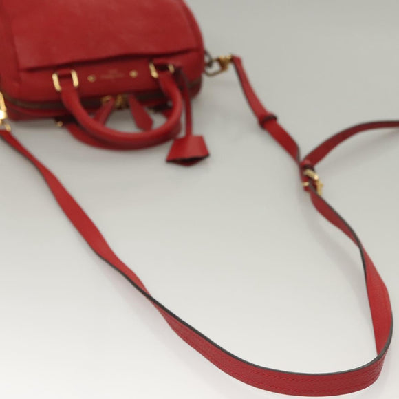 LOUIS VUITTON Empreinte Speedy Bandouliere 20 Hand Bag Red M42395 LV Auth ep9983