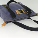 LOUIS VUITTON Antigua Cabas MM Tote Bag Blue M40087 LV Auth ep9985-6
