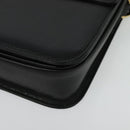 Burberrys Shoulder Bag Leather Black Gold Auth ep9991-14