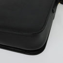 Burberrys Shoulder Bag Leather Black Gold Auth ep9991-16