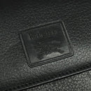 Burberrys Shoulder Bag Leather Black Gold Auth ep9991-10