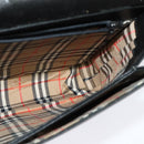 Burberrys Shoulder Bag Leather Black Gold Auth ep9991-17