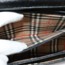 Burberrys Shoulder Bag Leather Black Gold Auth ep9991-19