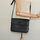 Burberrys Shoulder Bag Leather Black Gold Auth ep9991-21