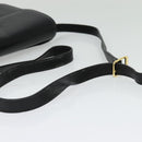 Burberrys Shoulder Bag Leather Black Gold Auth ep9991-7