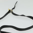 Burberrys Shoulder Bag Leather Black Gold Auth ep9991-8