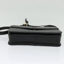 Burberrys Shoulder Bag Leather Black Gold Auth ep9991-5