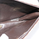 Christian Dior Trotter Canvas Shoulder Bag Brown Gold Auth ep9994-17