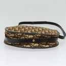 Christian Dior Trotter Canvas Shoulder Bag Brown Gold Auth ep9994-5