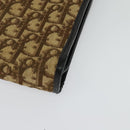 Christian Dior Trotter Canvas Hand Bag Brown Gold Auth ep9995-13