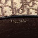 Christian Dior Trotter Canvas Hand Bag Brown Gold Auth ep9995-15