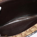 Christian Dior Trotter Canvas Hand Bag Brown Gold Auth ep9995-19
