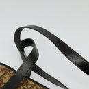 Christian Dior Trotter Canvas Hand Bag Brown Gold Auth ep9995-8
