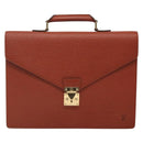 LOUIS VUITTON Epi Serviette Ambassador Business Bag Brown M54413 LV Auth ep9999-13