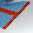 CHANEL Short Sleeve Cotton Blue CC Auth FF0787M-7