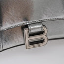 BALENCIAGA Hand Bag Leather 2way Silver Auth FF4303AM-9