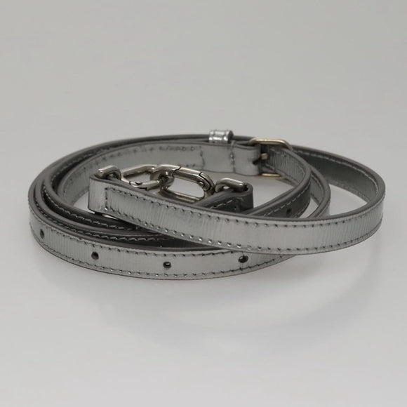 BALENCIAGA Hand Bag Leather 2way Silver Auth FF4303AM