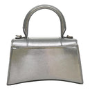 BALENCIAGA Hand Bag Leather 2way Silver Auth FF4303AM-2