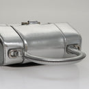 BALENCIAGA Hand Bag Leather 2way Silver Auth FF4303AM-6