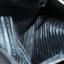 PRADA HS Prada Jacquard Shoulder Bag Leather Silver FF4583/WS4583 Auth FF4583V-24