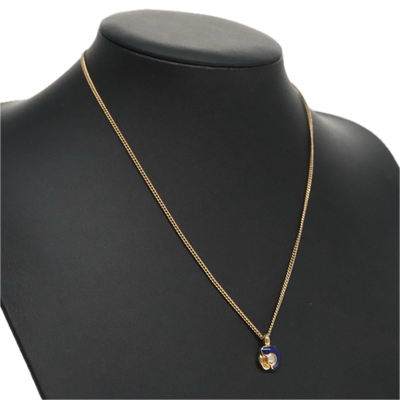 Christian Dior Necklace metal Gold Auth FF4623