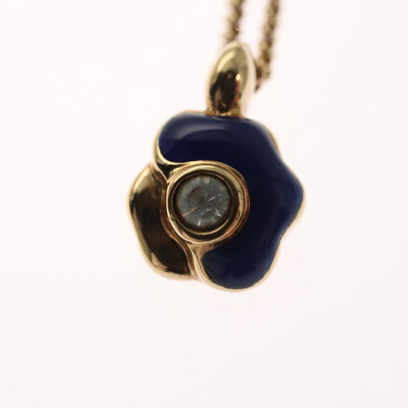 Christian Dior Necklace metal Gold Auth FF4623