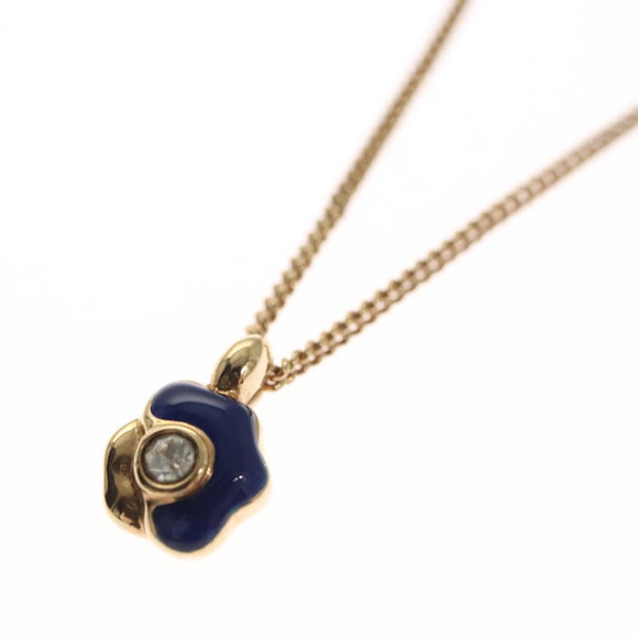 Christian Dior Necklace metal Gold Auth FF4623
