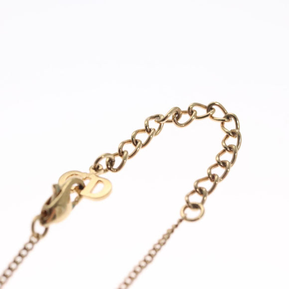 Christian Dior Necklace metal Gold Auth FF4623