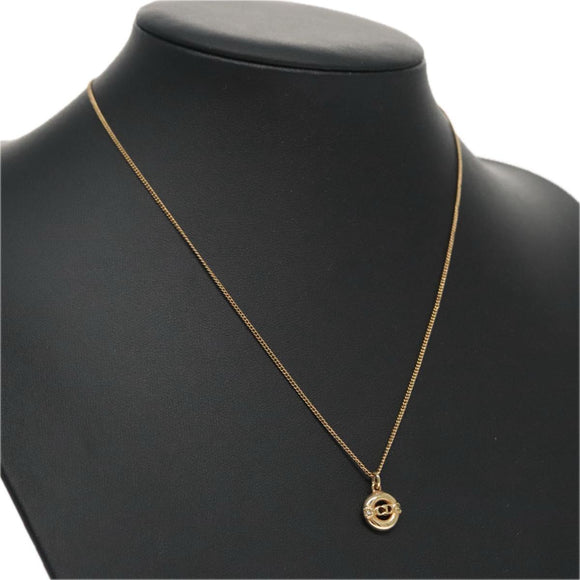 Christian Dior Necklace metal Gold Auth FF4664
