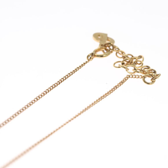 Christian Dior Necklace metal Gold Auth FF4664