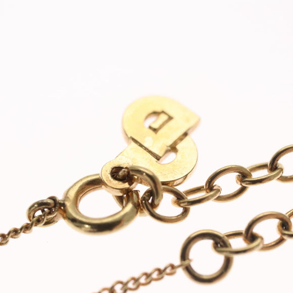 Christian Dior Necklace metal Gold Auth FF4664