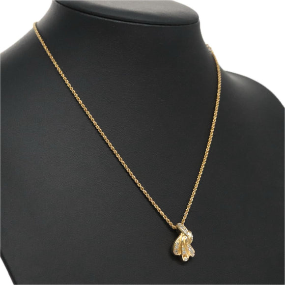 Christian Dior Necklace metal Gold Auth FF5523