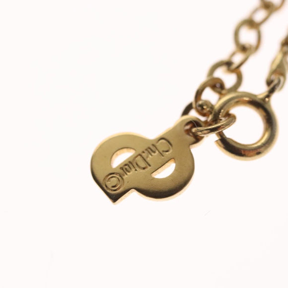 Christian Dior Necklace metal Gold Auth FF5523