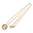 Christian Dior Necklace metal Gold Auth FF6330-2