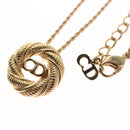 Christian Dior Necklace metal Gold Auth FF6330-3