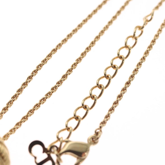 Christian Dior Necklace metal Gold Auth FF6330