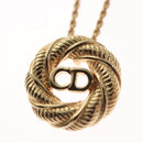 Christian Dior Necklace metal Gold Auth FF6330-9