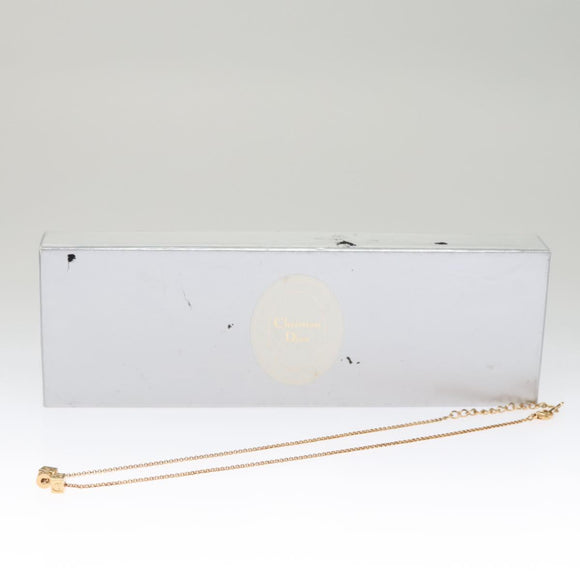 Christian Dior Necklace metal Gold Auth FF6372