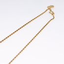 Christian Dior Necklace metal Gold Auth FF6533-6