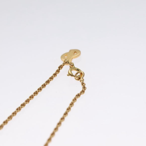 Christian Dior Necklace metal Gold Auth FF6533