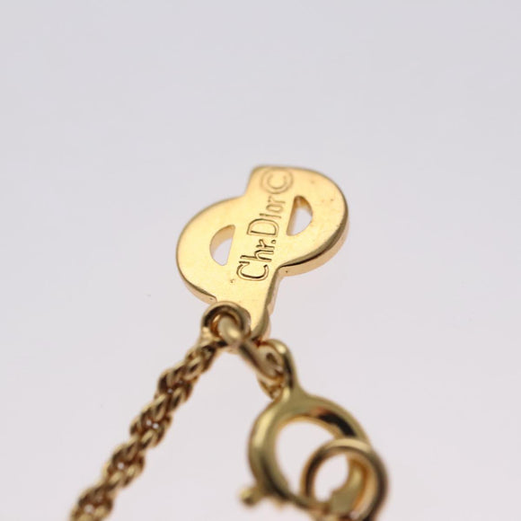 Christian Dior Necklace metal Gold Auth FF6533