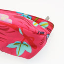 GUCCI Floral Pouch Nylon Pink Auth fm1065-15