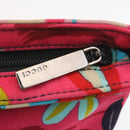 GUCCI Floral Pouch Nylon Pink Auth fm1065-8