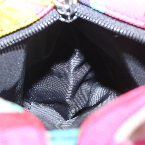 GUCCI Floral Pouch Nylon Pink Auth fm1065