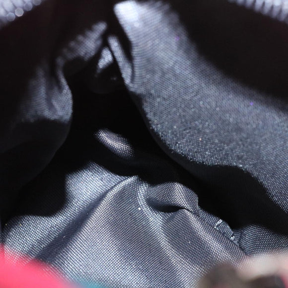 GUCCI Floral Pouch Nylon Pink Auth fm1065