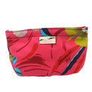 GUCCI Floral Pouch Nylon Pink Auth fm1065-13