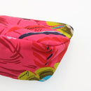 GUCCI Floral Pouch Nylon Pink Auth fm1065-7