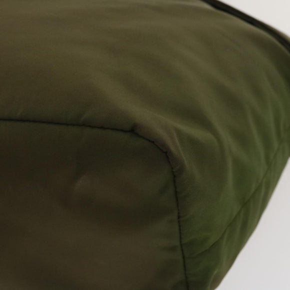 PRADA Hand Bag Nylon 2way Khaki Auth fm1303